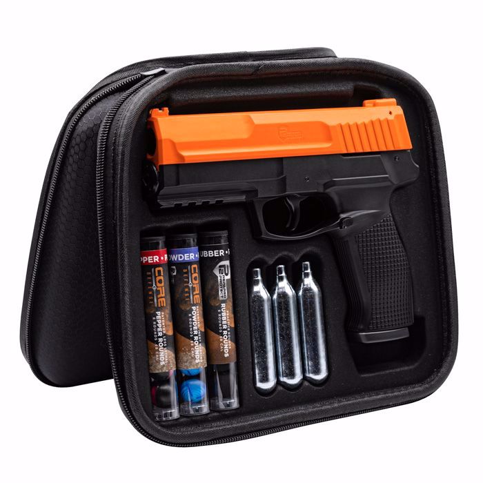 Umarex - P2P Secure 68P Pepper Defense Kit -.68 Cal -Orange/Black