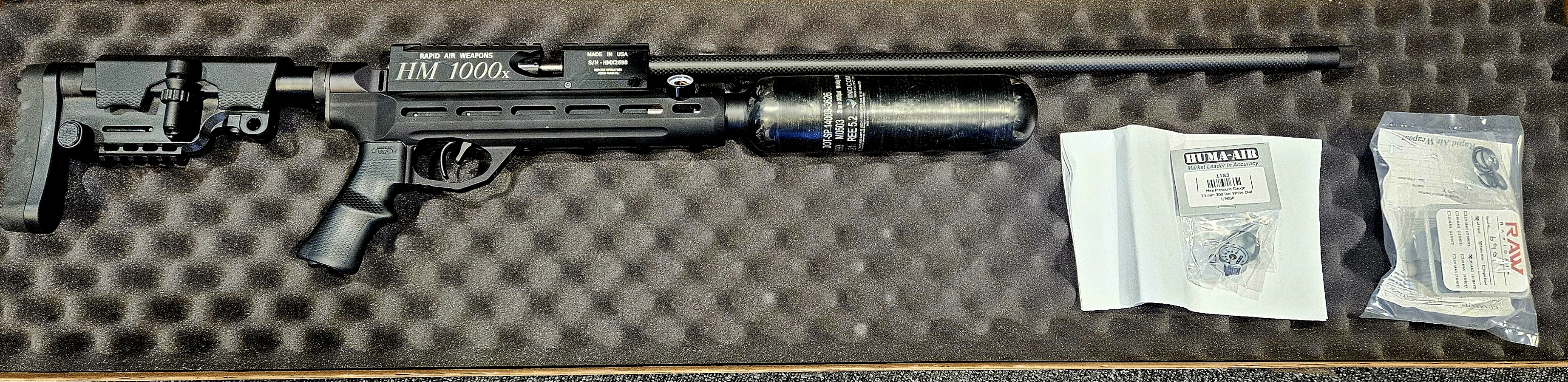 USED RAW HM 1000x .25 L/H Chassis Airgun