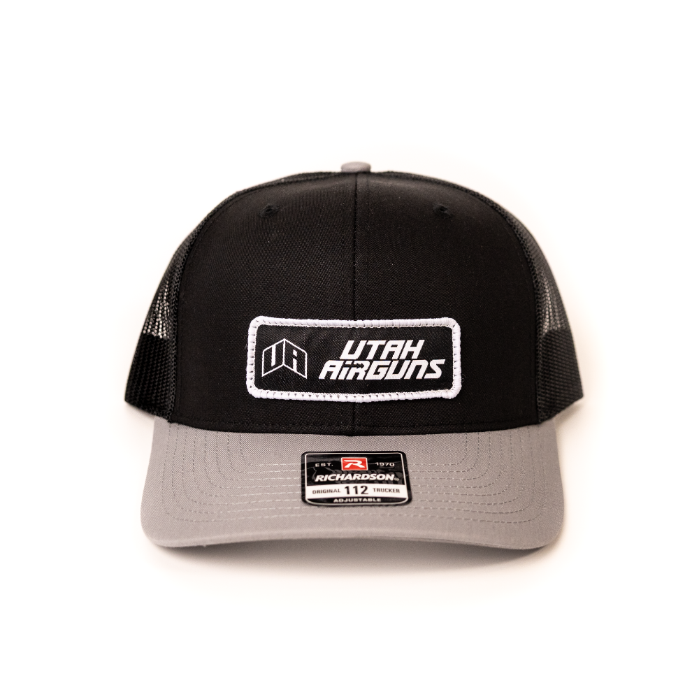 Utah Airguns Grey-Black Throwback Hat Front
