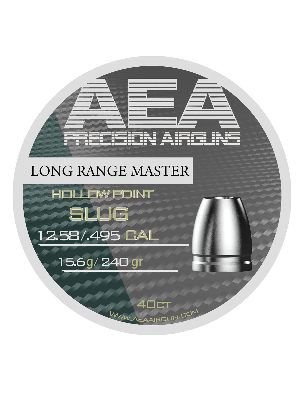 AEA Long Range Master Slug .50 Cal, 240gr