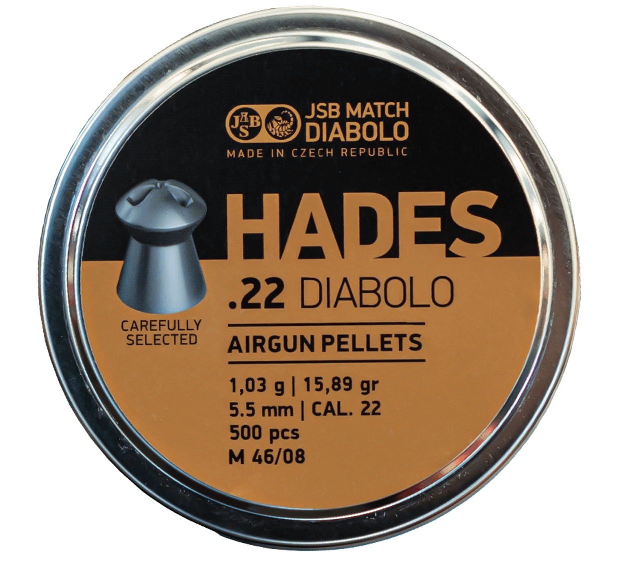 JSB Hades .22 Pellets - 15.89gr (500 ct)