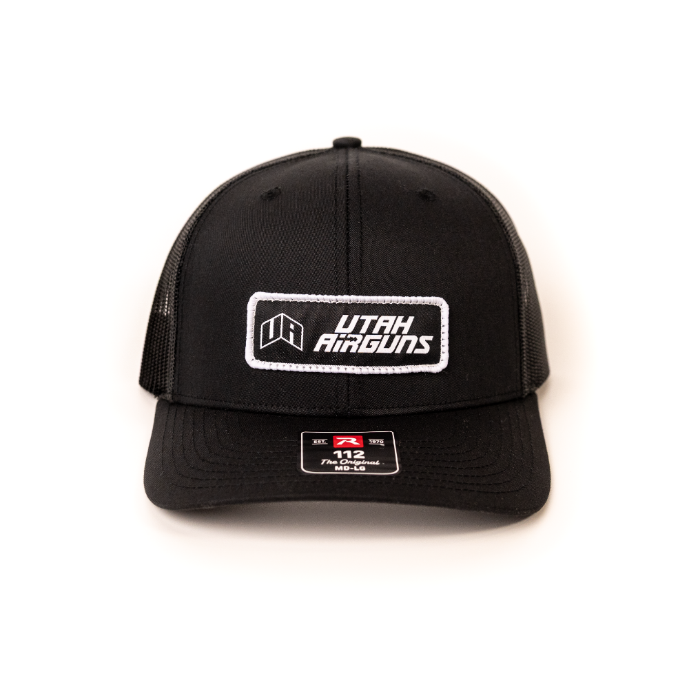 Utah Airguns Black-Black Throwback Hat Front